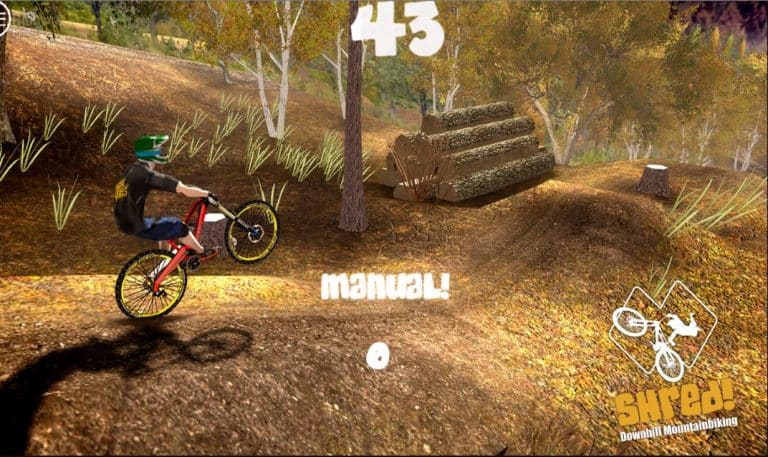 shred downhill mountain biking screenshot